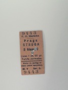 Magnes Bilet K.D. Marecka Praga - Struga