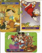 Disney - 3 różne karty cena za 1 sztukę 
