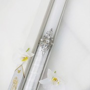 PAMIĄTKA CHRZTU ŚWIĘTEGO,  HAND MADE ŚWIECA,  GROMNICA SREBRNA KOMUNIA