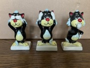 Lorna Bailey “see no evil, hear no evil, speak no evil”