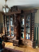 Biblioteka w stylu Gdańskim z postacią Heweliusza