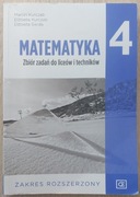 Matematyka 4. Liceum i technikum klasa 4. Zbiór zadań. Zakres rozszerzony