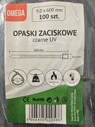 Opaska kablowa 9 mm x 600 mm. Nylon UV 100 szt.