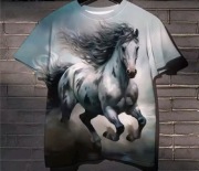 Koszulka t-shirt męski z grafiką 3D rozm. L