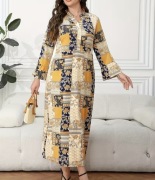 Plus Size - Plus Size - Sukienka z długim rękawem w dużym 