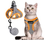 Fayogoo Szelki i smycz dla kota rozmiar S