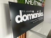 Logo 3D litery SZYLD tablica baner logotyp NA ŚCIANĘ plexi ZŁOTA SREBRNA 