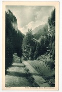 Pocztówka.  Tatry. Dolina Kościeliska Brama Kraszewskiego.