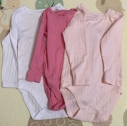 3 x Body z długim rękawem rozmiar 98