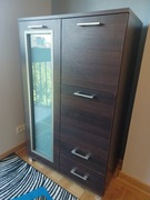 Komplet witryna i szafka wisząca kolor Wenge