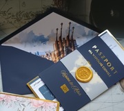 Zaproszenie na ślub paszport bilet lotniczy