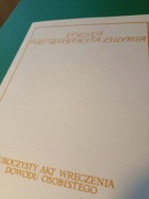Akt wręczenia dowodu osobistego PRL 1979