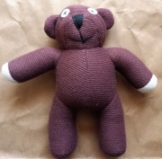 Maskotka miś Jaś Fasola Mr Bean Teddy bear 1999 Tiger Television vintage