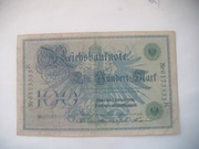 Banknot Niemcy - 100  Marek 1908 r.