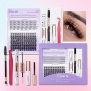 Rzęsy bondingowe 5-16mm KIT1 ISEEN DIY EYELASH EXTENSION SET