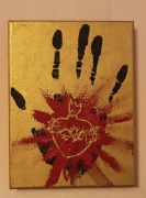 Obraz olejny 20x15cm Jezus, Serce Jezusa, Najświętsze Serce, Bóg, religijny