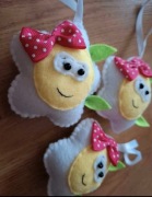 Kwiat z filcu Komunia ślub wesele chrzciny Dzień Babci Dziadka Mamy