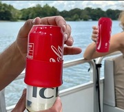 NOWY silikonowy pokrowiec etui osłonka kondom ubranko na puszke 500ml