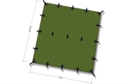 Tarp Superlight 3x2.9 DD Hammocks Olive