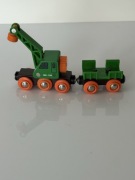 Dźwig z wagonem BRIO zielony NOWY