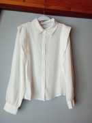 Biała bluzka typu biznes rozm. 44