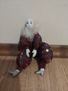 Klaun figurka porcelanowa "dopiasty