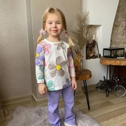 Dla dziewczynki komplet bluzka i leginsy