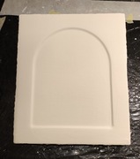 Deska lipowa do ikon złukiem 25 x 30 cm zagruntowana