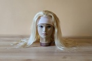 Peruka naturalne słowiańskie włosy blond z gumką