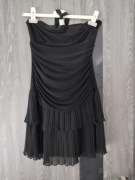 Mała czarna, czarna elegancka sukienka, wizytowa, r. M