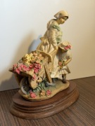 Figurka Leonardo Collection The Flower Cart 1990 styl viktoriański