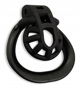 Mały płaski pas cnoty klatka na penisa chastity cage 4 oring