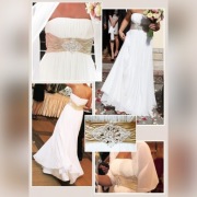 SUKNIA ŚLUBNA IMPRESJA LAVINIA MUŚLIN ECRU 36/38