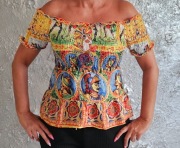 ANTICA SARTORIA bluzka hiszpanka roz M/L