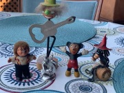 5 szt. figurek - Myszka Mickey USA i inne, lata 60/70