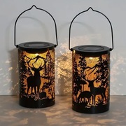 Solarna Latarnia Wisząca z Jeleniem i Drzewami – WYPRZEDAŻ