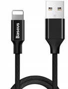 Baseus Yiven kabel przewód w  oplocie USB / Lightning 1,2M czarny