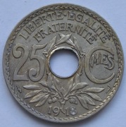 Francja 25 centimes 1918