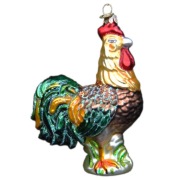 Kogut - ozdoba szklana wielkanocna