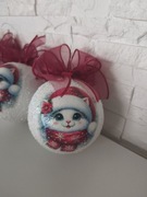 Zestaw bombek akrylowych KOTEK