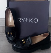 Loafersy mokasyny Ryłko skora