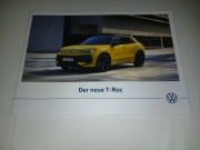 2026 VW Volkswagen T-Roc Prospekt 12 / 2025 niemiecki 28 strony