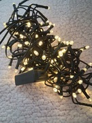 Lampki choinkowe led biały ciepły zloty