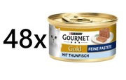 48szt Karma Pasztet Gourmet Gold Feine Pastete Tuńczyk 85g
