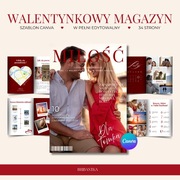 Gazeta Walentynki | Szablon Canva do personalizacji | Prezent