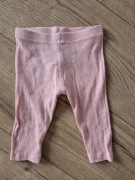 M&S legginsy różowe prążek dziewczęce basic 68