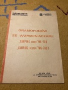 Instrukcja serwisowa gramofonów CAMPING WG-700, WG-700f
