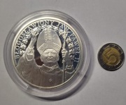 srebrny medal 3 uncje Jan Paweł II
