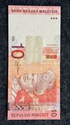 Kolekcjonerski banknot 10 Malezyjskich ringgit