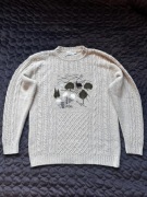 Sweter vintage Cappuccini haft cottagecore 90s unisex